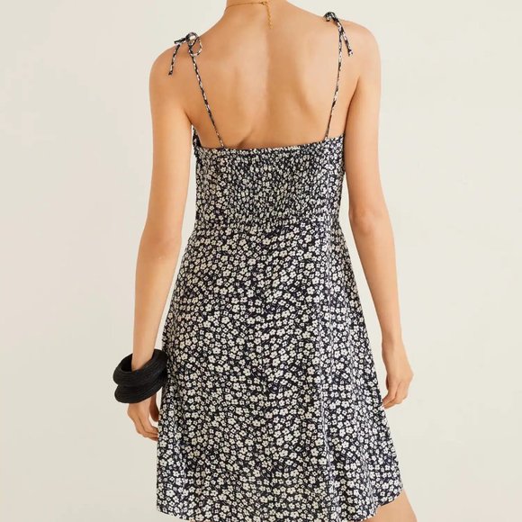 Mango Chiara Dress in Floral Navy - Picture 3 of 10